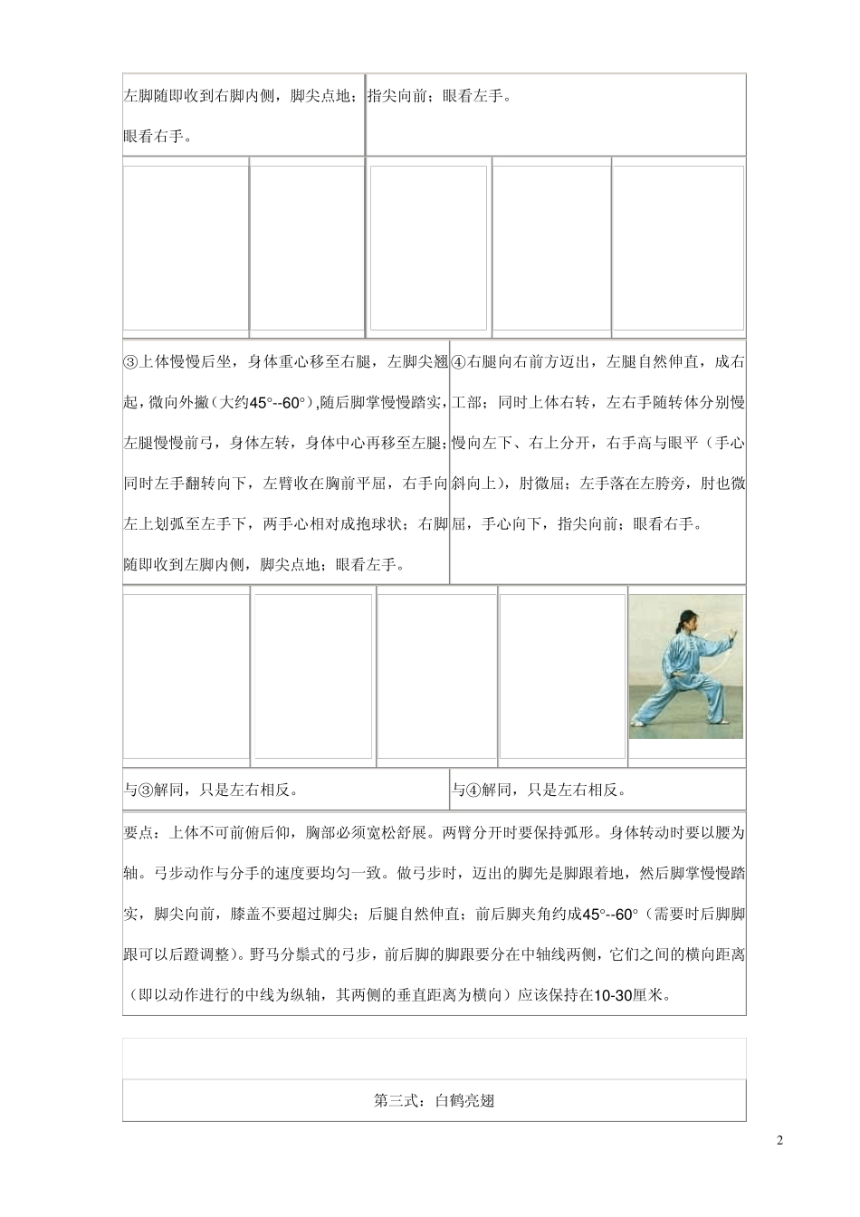 杨氏太极拳24式图谱_第2页