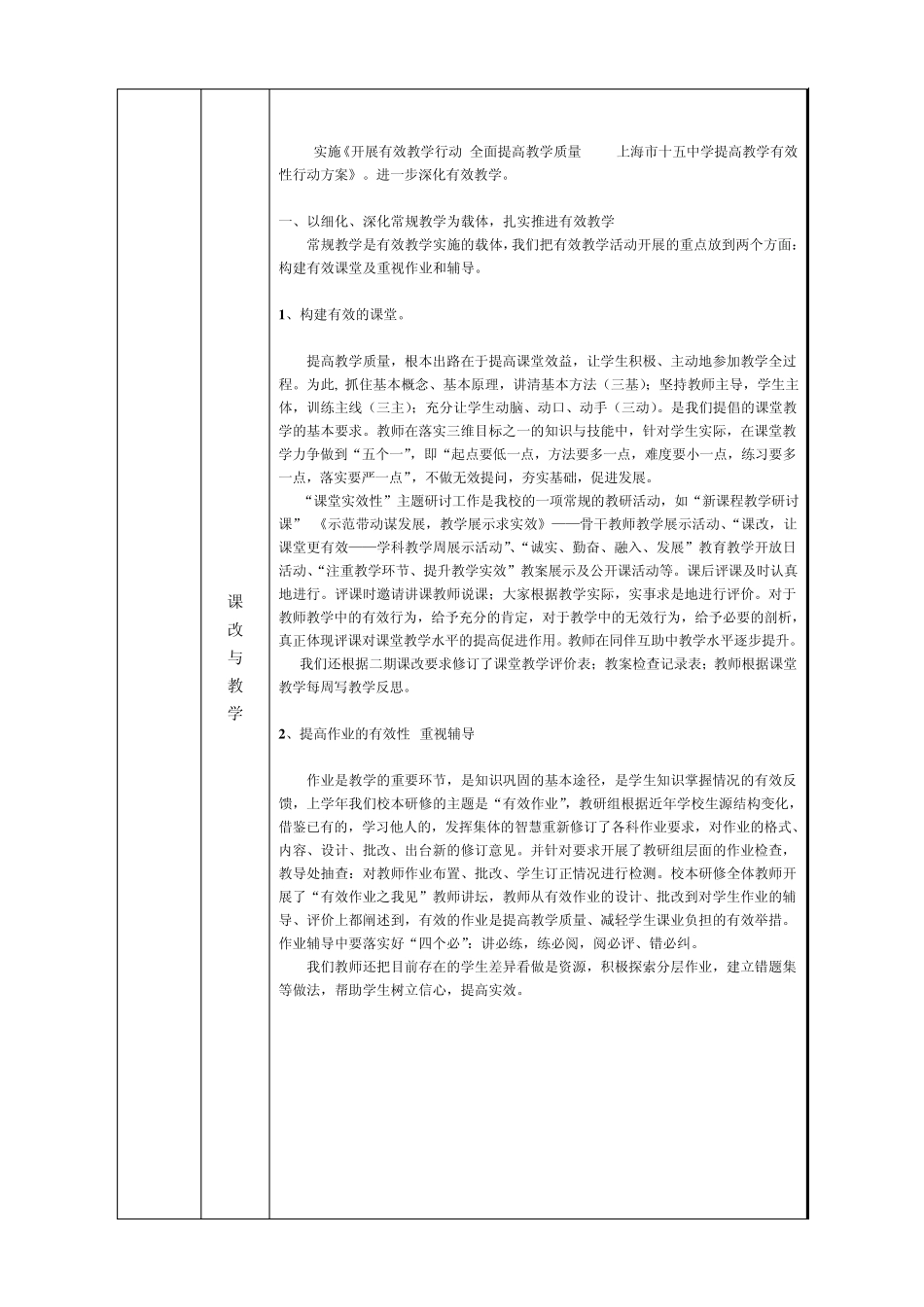 杨浦区教育系统义务教育学校年度绩效考核自评表_第3页