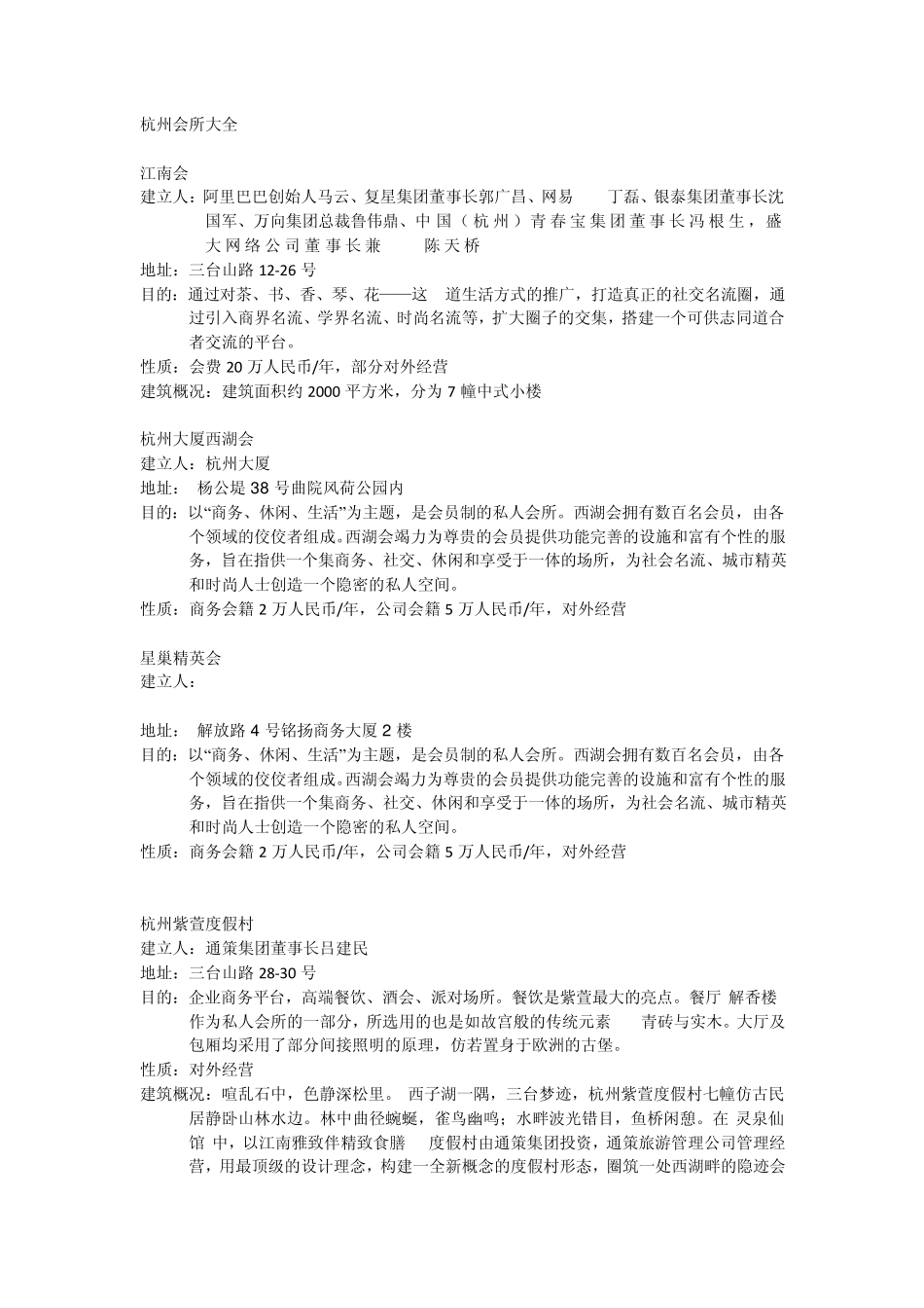 杭州会所大全_第1页