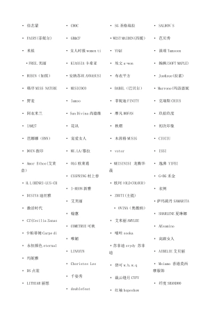 杭州女装品牌汇总