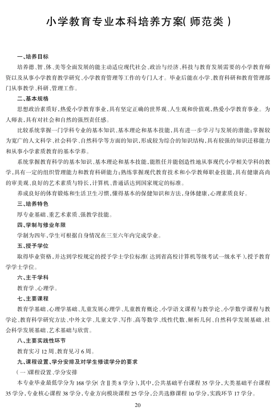 杭师大小学教育人才培养方案_第1页