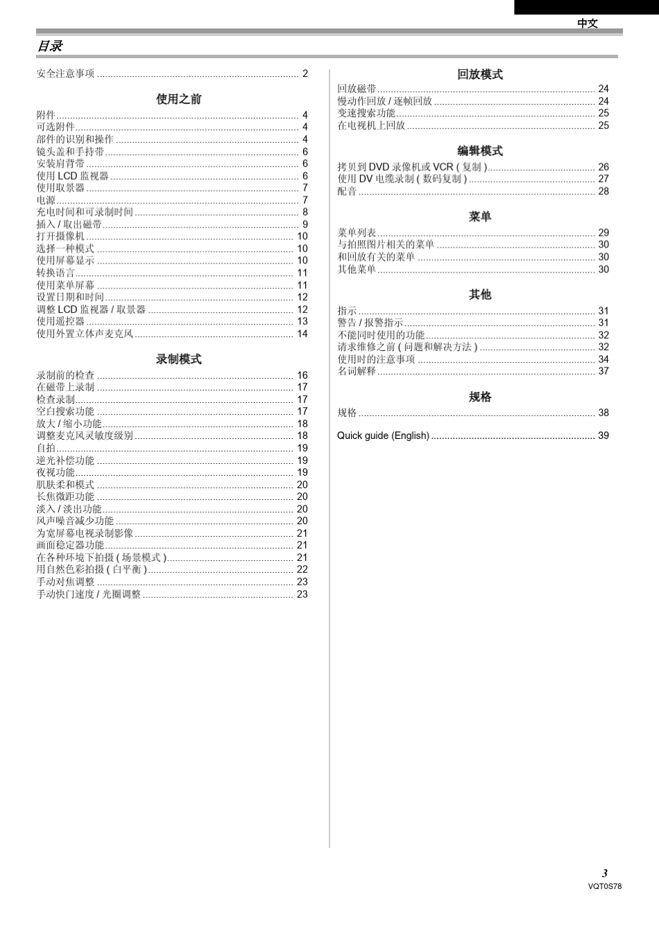 松下MD10000使用说明书_第3页