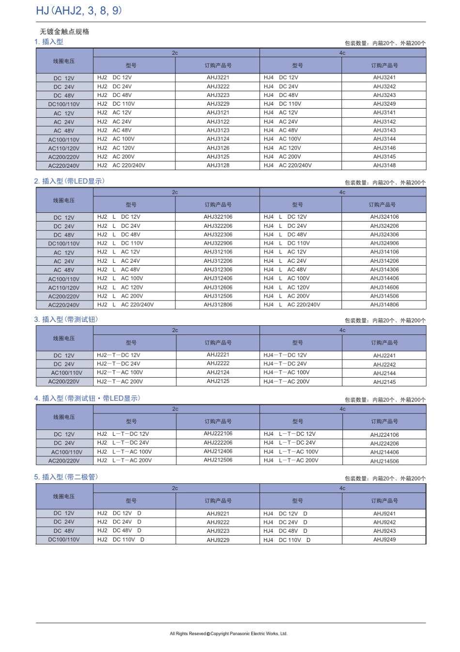 松下继电器hj_第3页