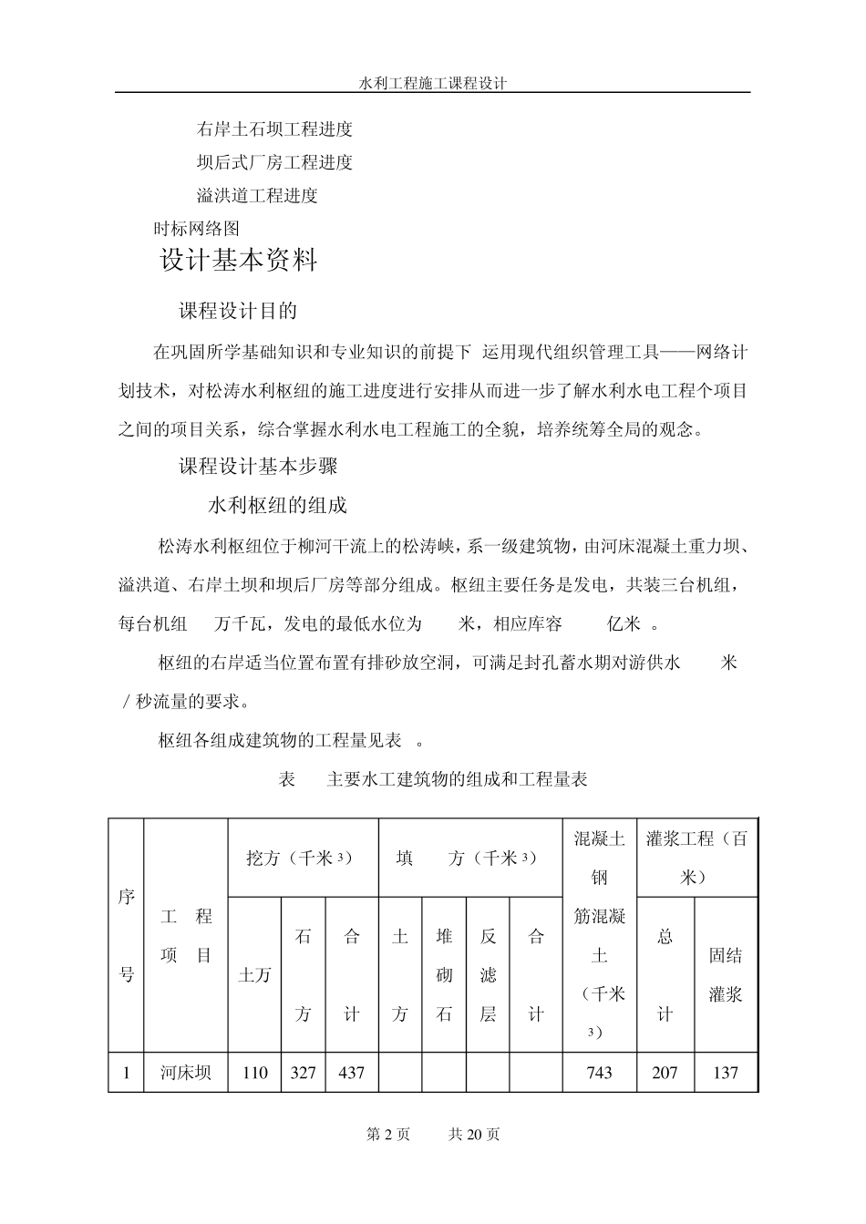 松涛水利工程施工总进度网络计划编制_第2页