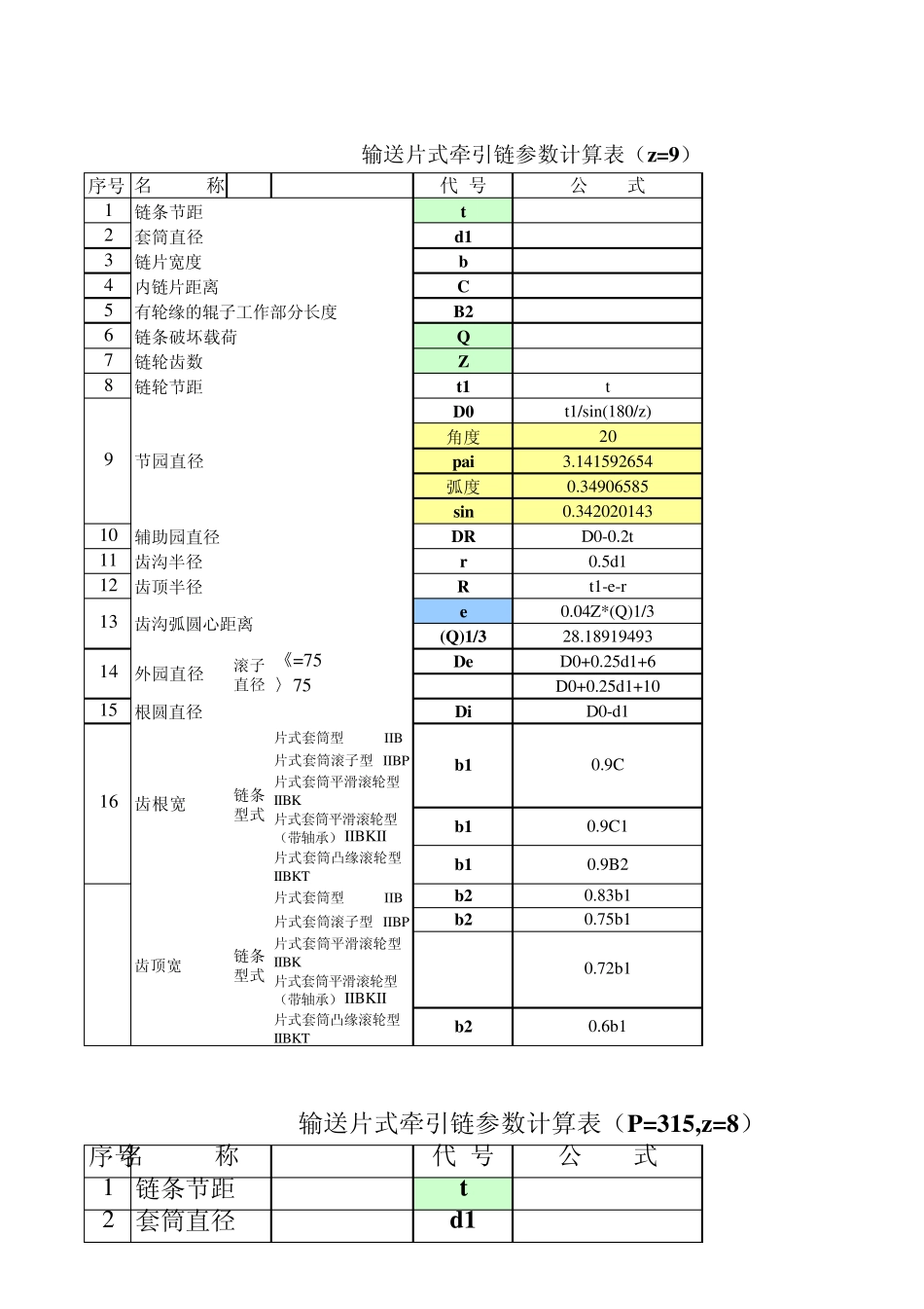 板式输送链设计计算公式_第2页