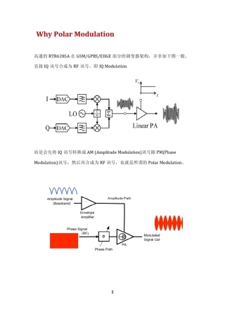 极化调制之EDGE功率放大器