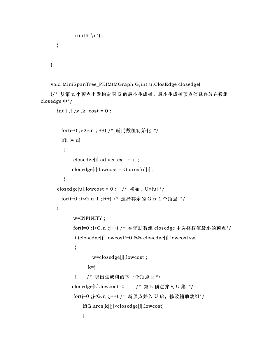 构造n个城市连接的最小生成树_第3页