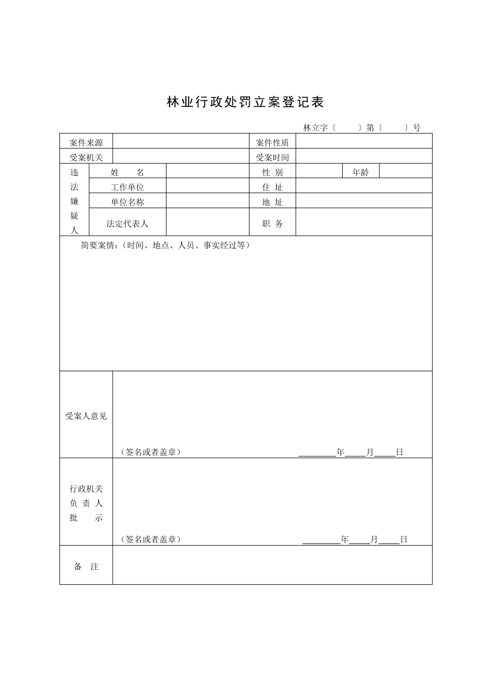 林业行政处罚文书目录_第3页