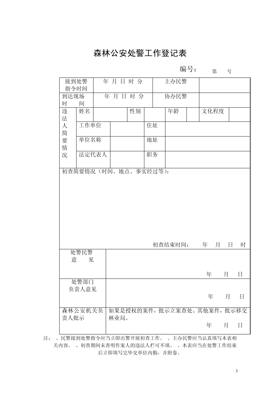 林业行政案件卷宗式样_第3页