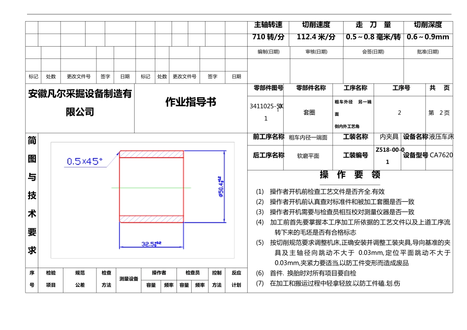 某公司零件加工作业指导书样本_第2页