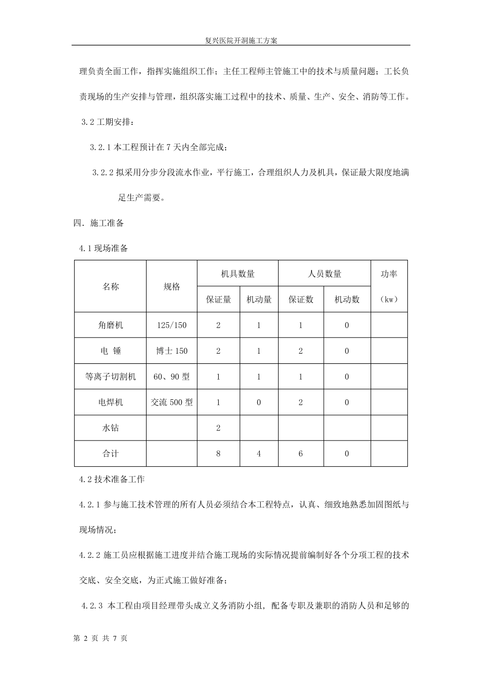 某医院砖墙开洞加固施工方案_第2页