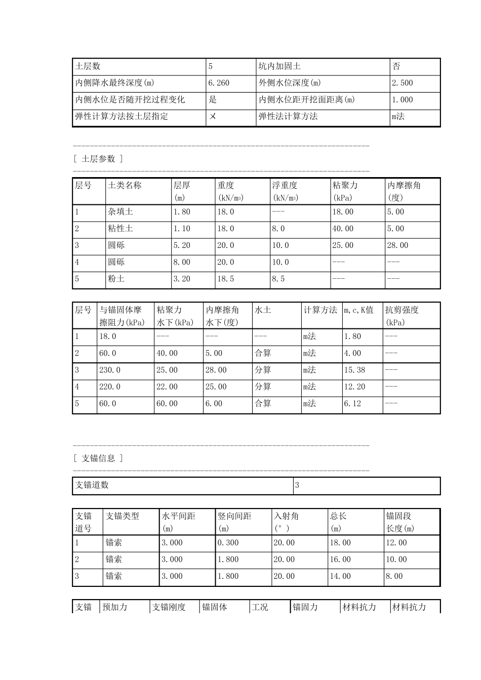 某基坑桩锚支护计算书_第3页