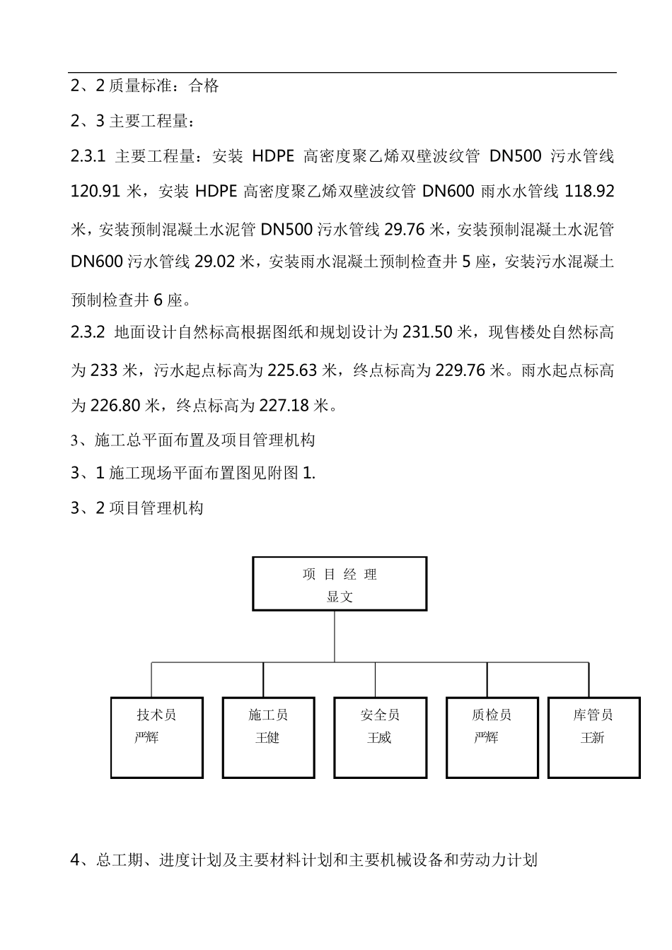 某小区雨污水外网施工方案_第2页