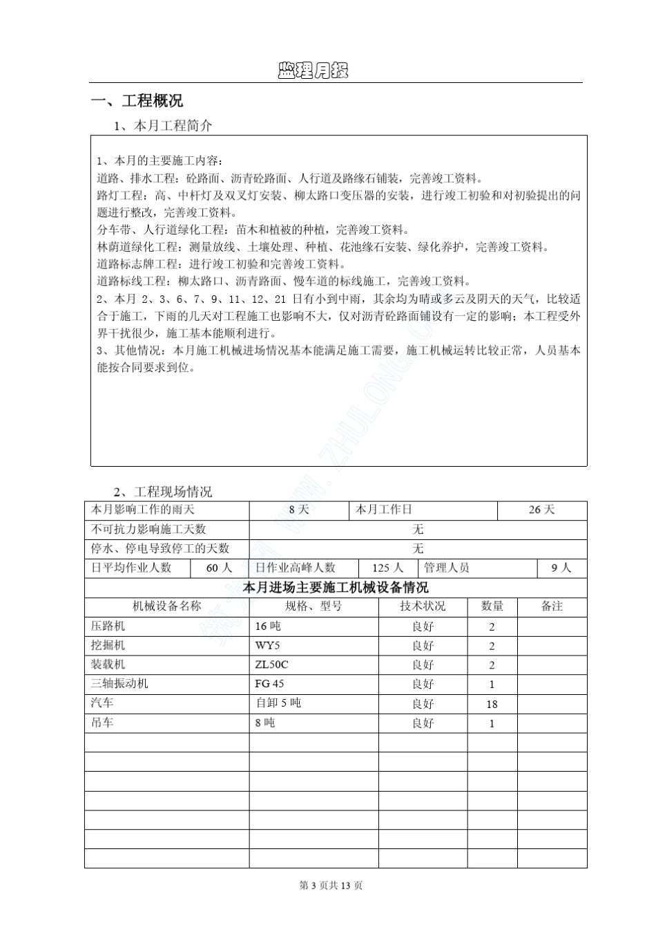 某工程监理月报_第3页