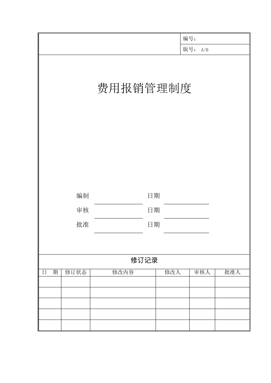 某房地产公司费用报销管理制度_第1页