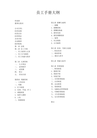 某某集团公司管理制度设计公司员工管理制度(员工守则)WORD版