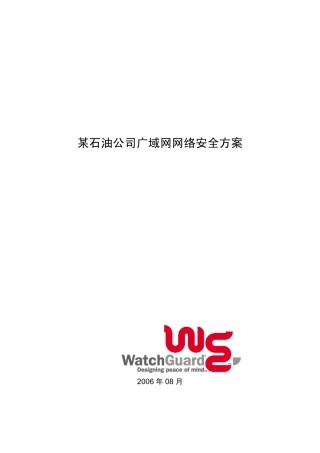 某石油公司广域网网络安全方案.