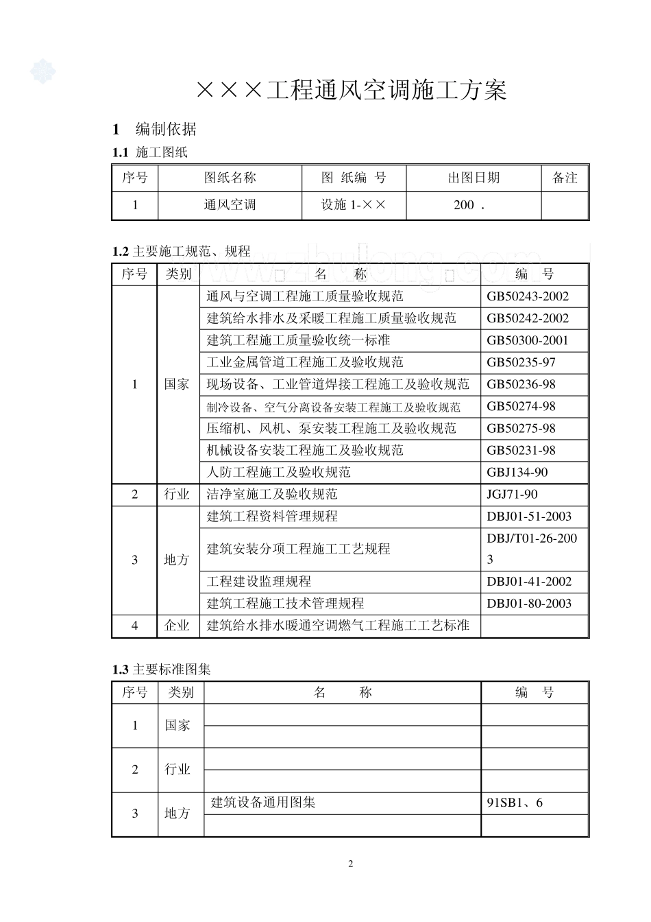 某通风空调工程施工方案_第2页