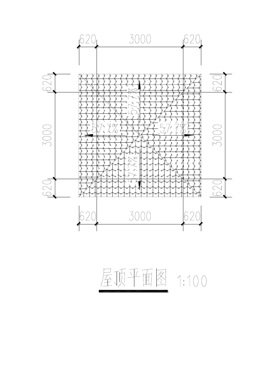 某门卫室建筑与结构施工图_第2页