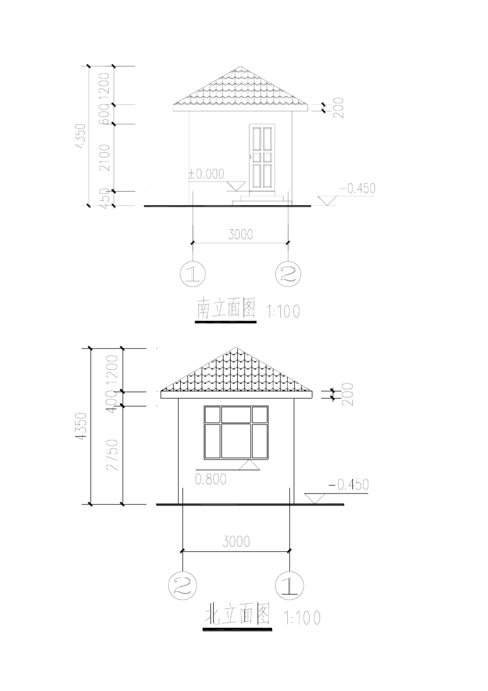 某门卫室建筑与结构施工图_第3页