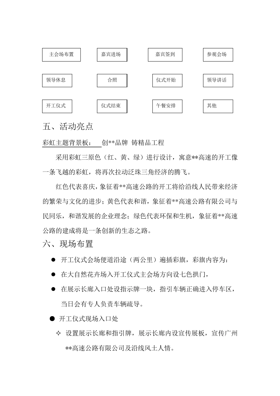 某高速公路开工仪式活动策划方案_第2页