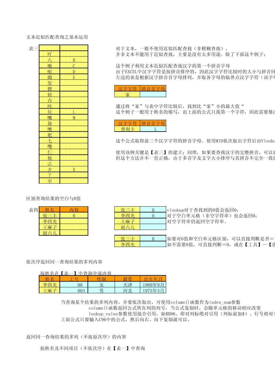 查找函数之Vlookup(取汉字首位字母)_第2页