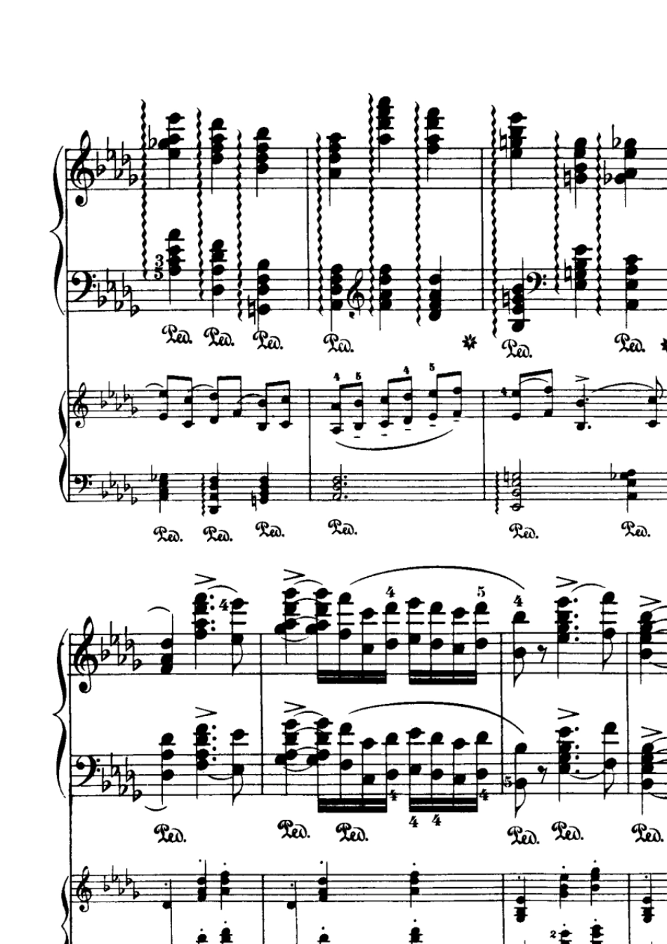 柴可夫斯基第一钢琴协奏曲第一乐章曲谱_第2页