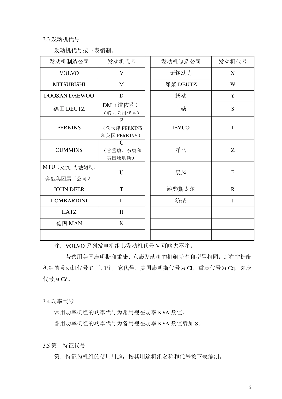 柴油发电机组型号编制方法_第2页