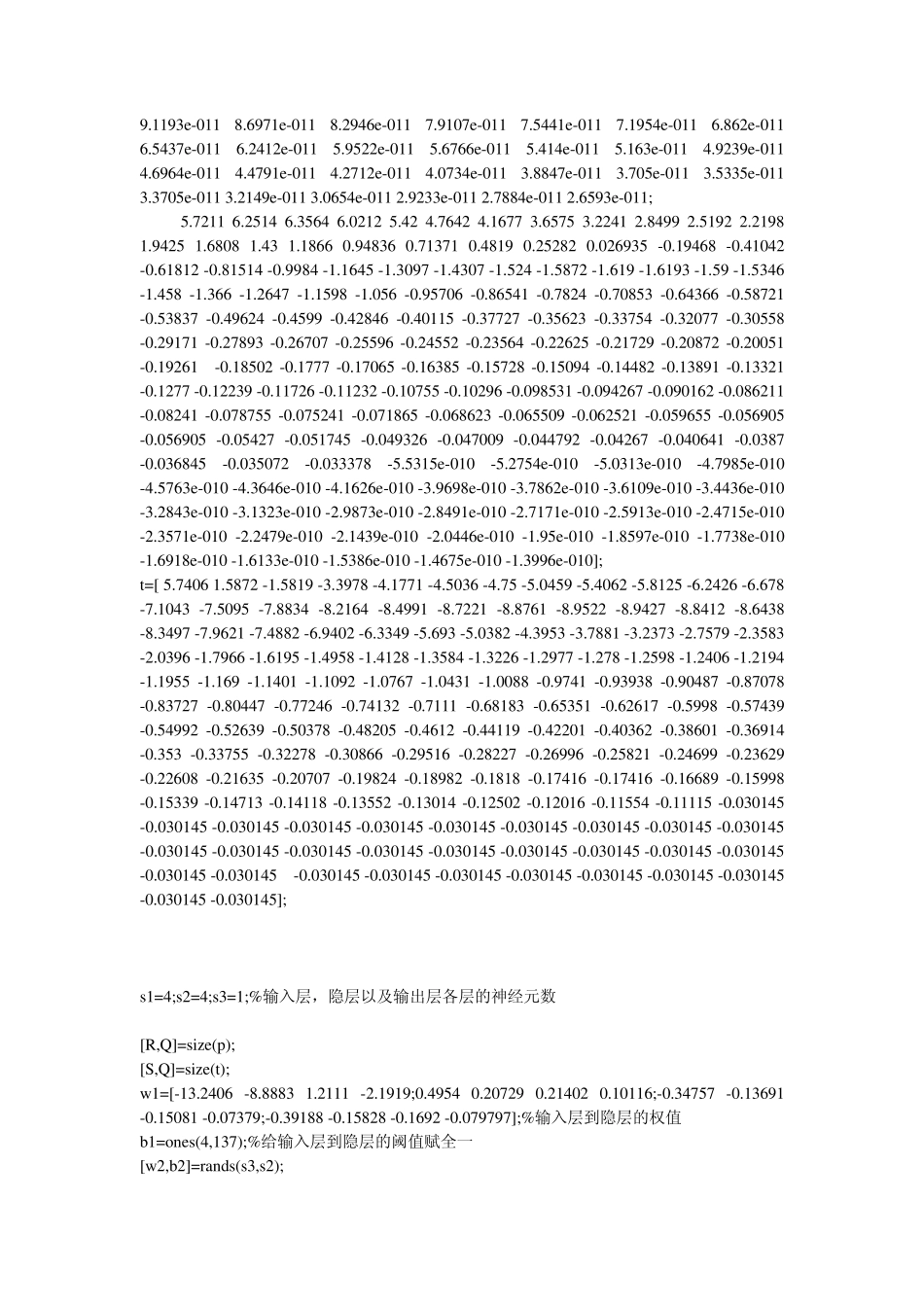 标准BP神经网络算法程序_第2页
