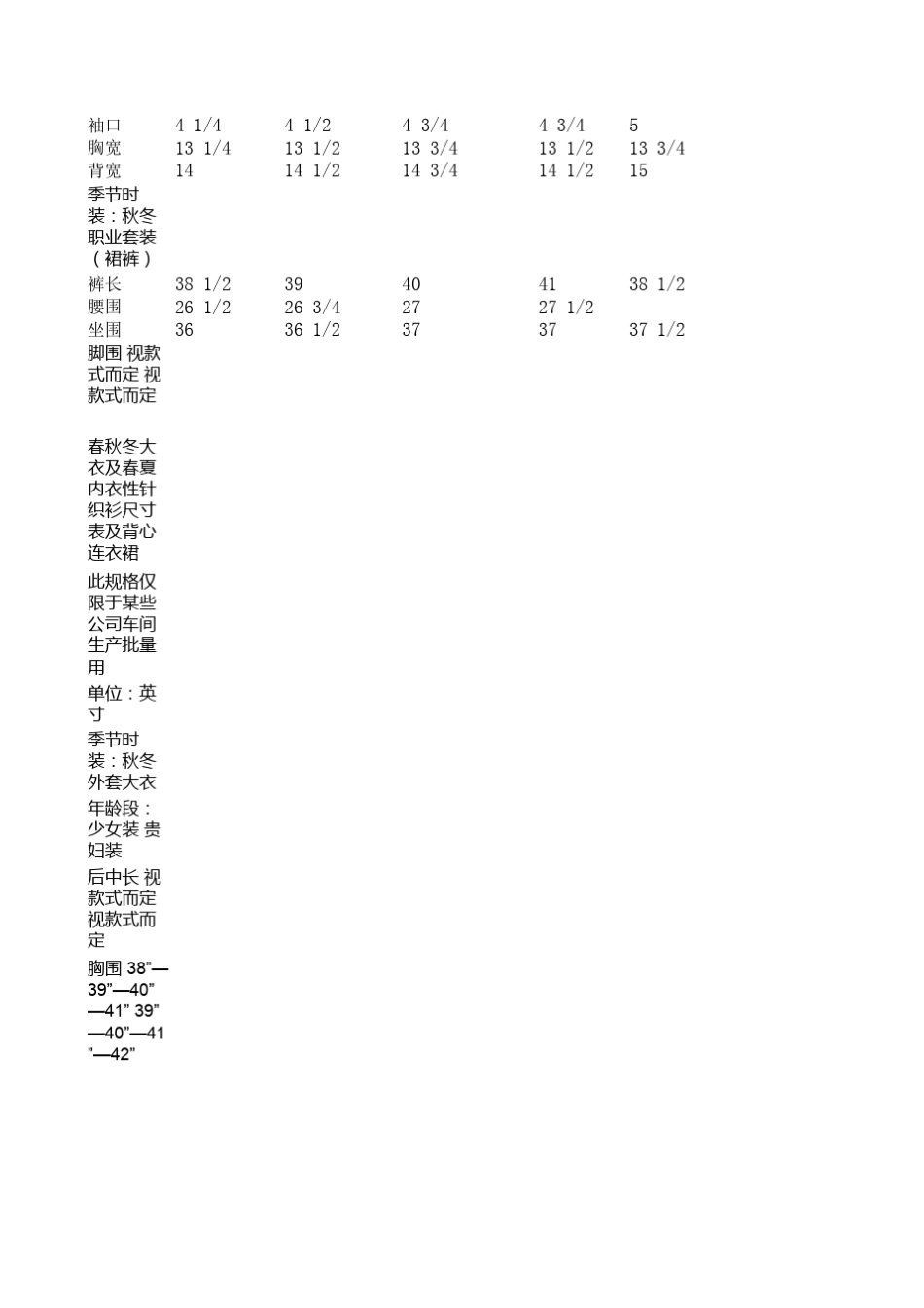 标准人体净体尺寸1_第2页