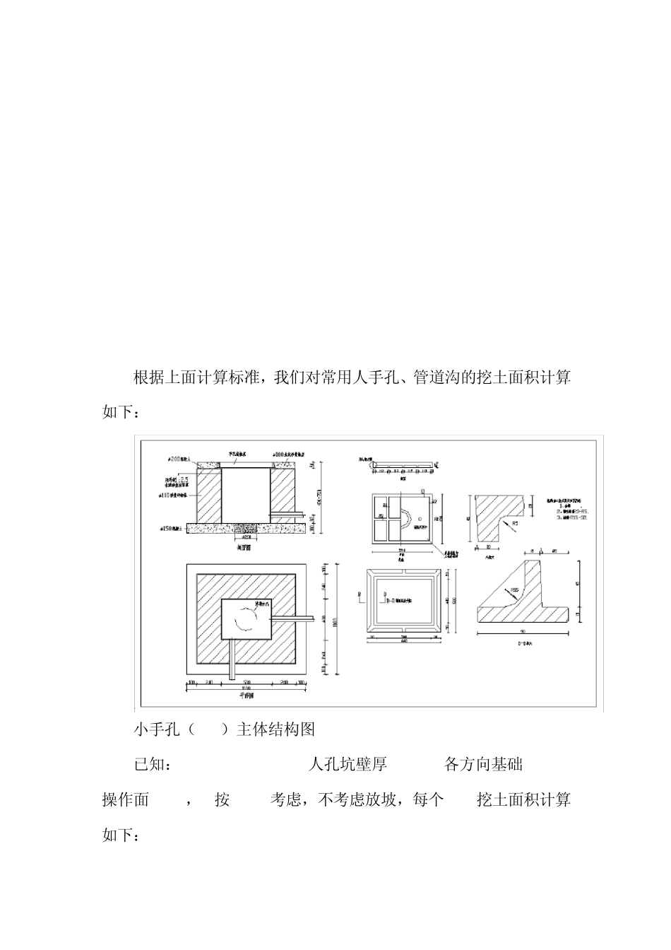 标准人手孔、管道开挖路面面积计算标准_第2页