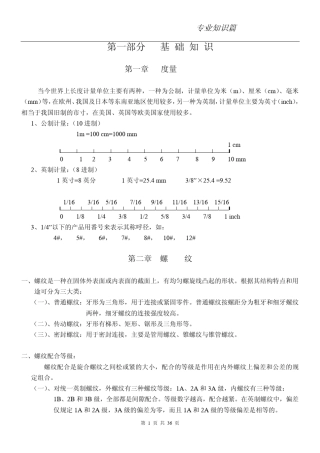 标准件分类及规格资料
