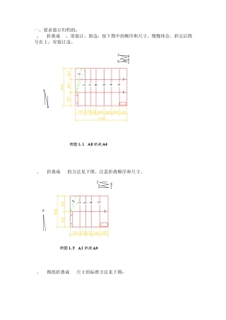 标准图纸叠法