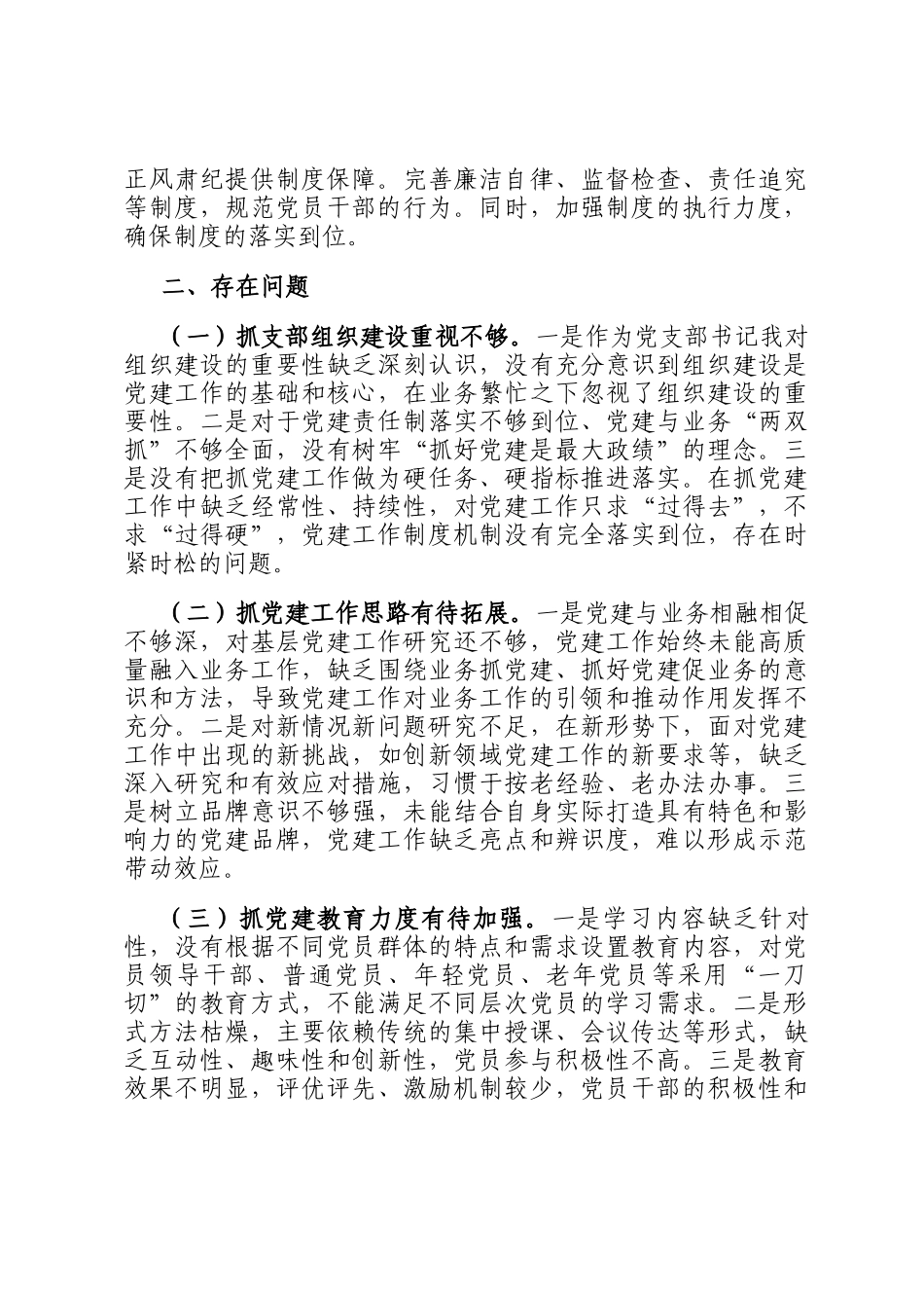 2024年党支部书记抓党建述职报告_第3页