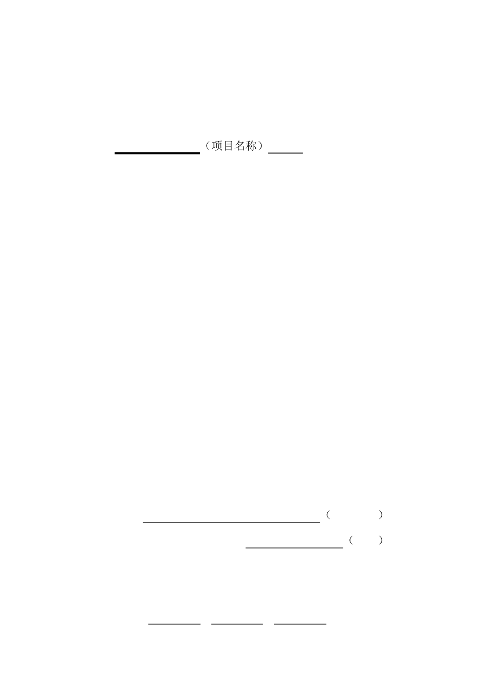 标准施工投标文件_第1页