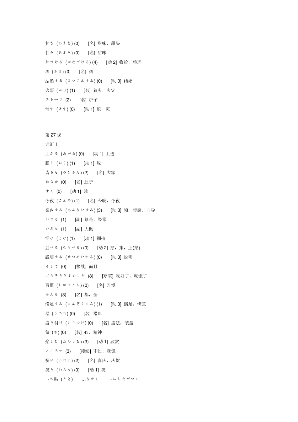 标准日本语初级下册单词_第2页