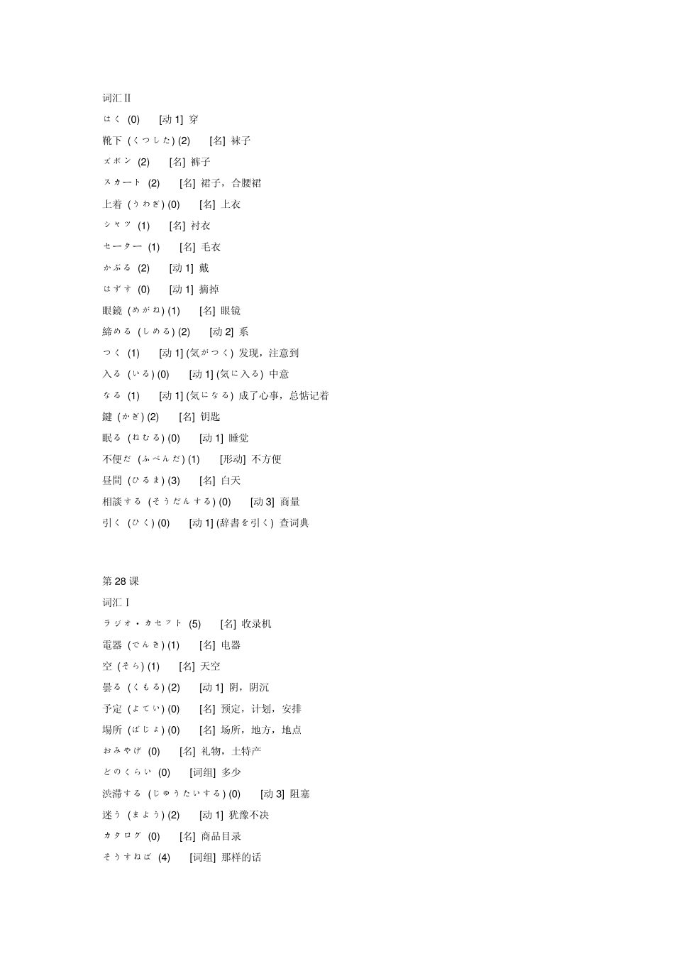 标准日本语初级下册单词_第3页
