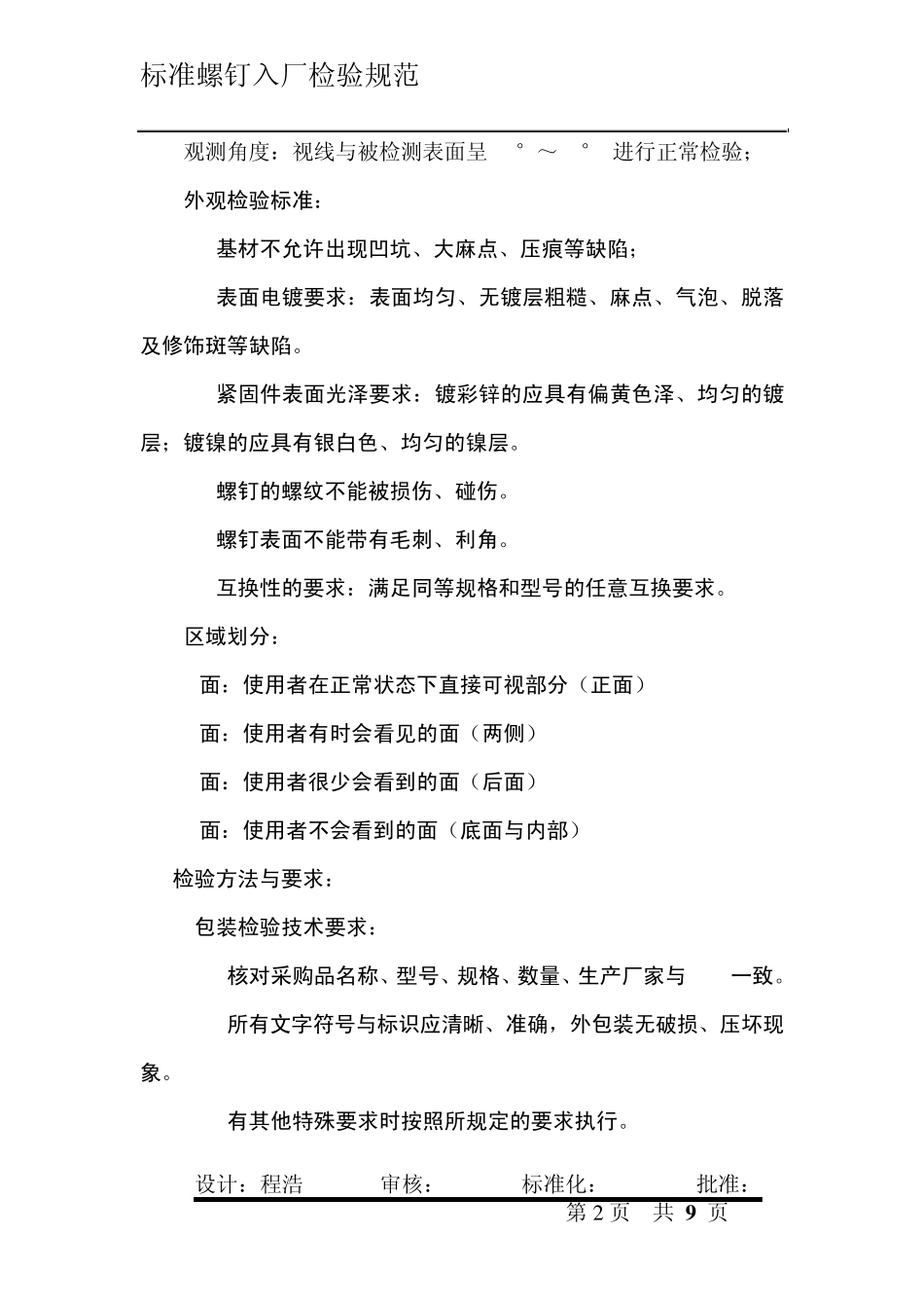 标准螺钉入厂检验规范_第2页