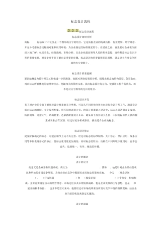 标志设计流程