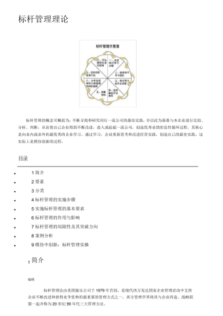 标杆管理理论