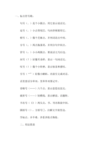 标点符号的运用