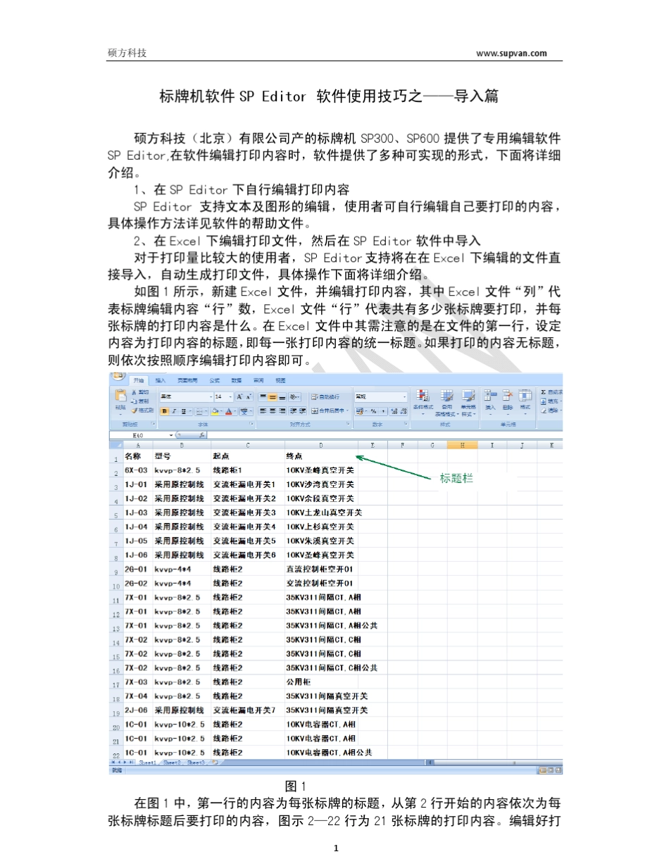 标牌机软件SPEditor软件使用技巧之——导入篇_第1页