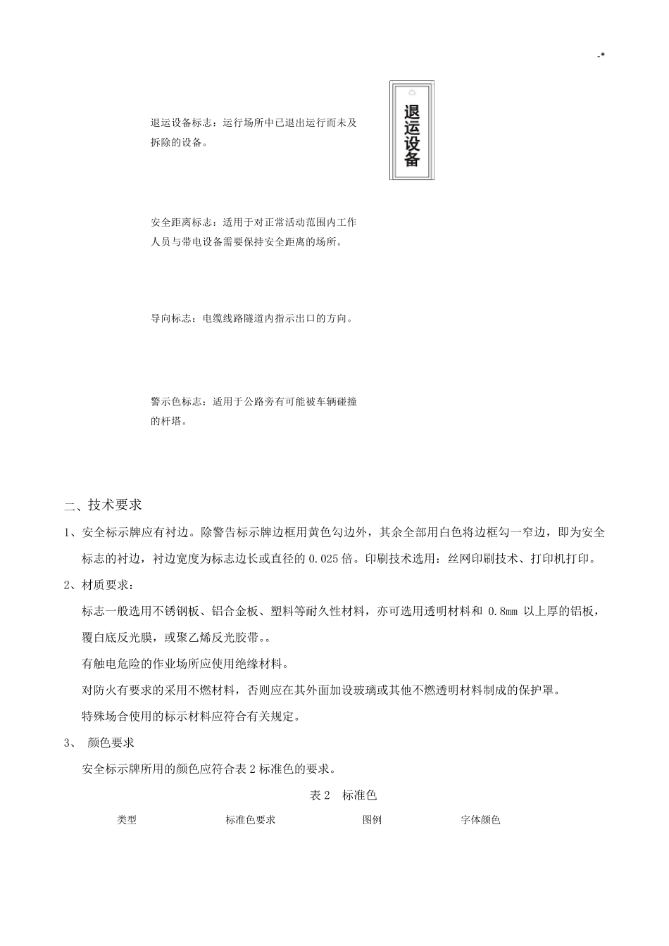 标示牌技术规范标准说明_第2页