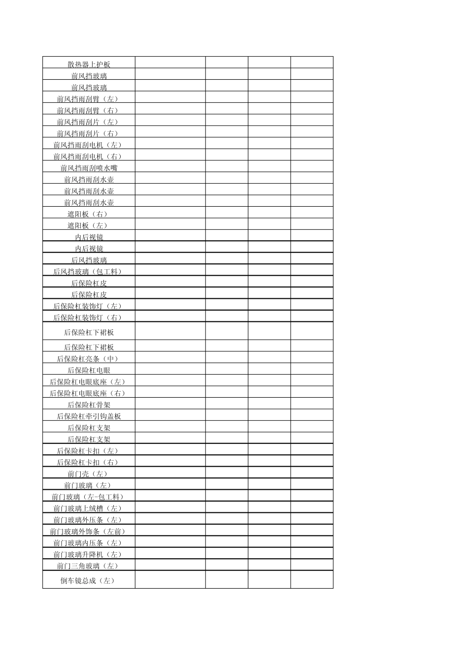 标致508详细配件价格_第2页