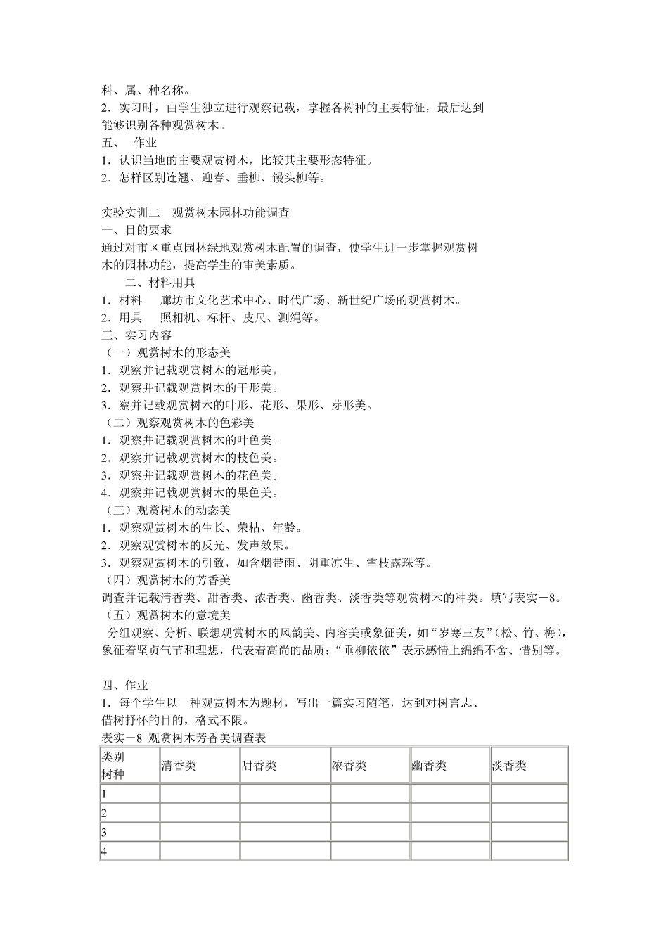 树木形态观察实验及记录表_第2页