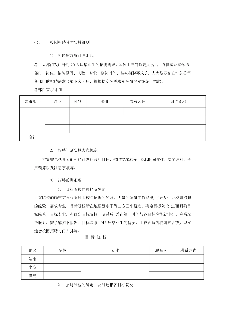 校园招聘策划方案(HR必备)_第3页