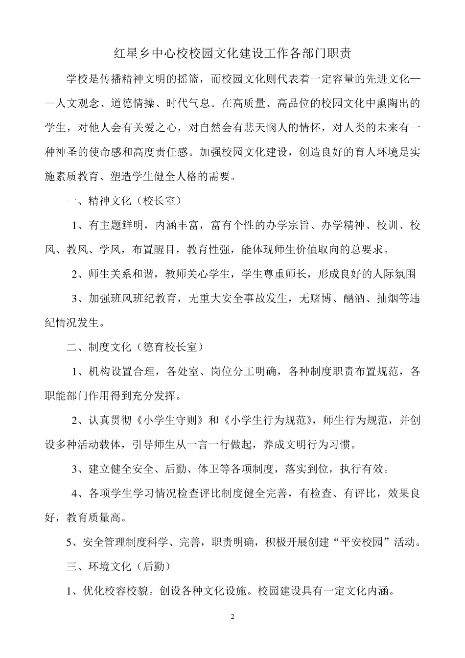 校园文化建设工作职责_第2页