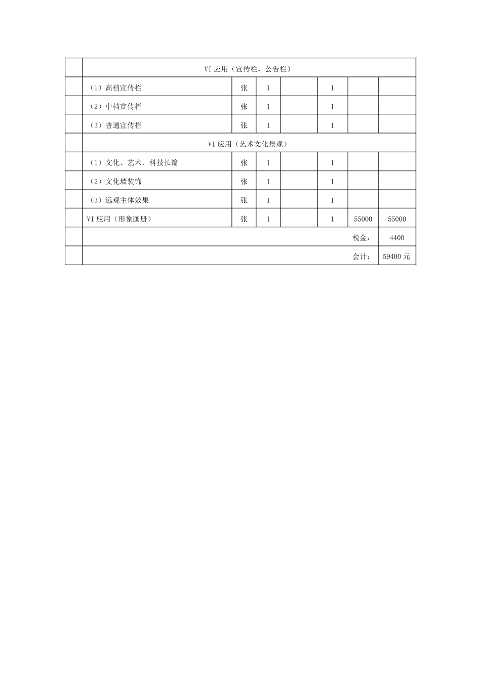 校园文化建设预算01_第3页