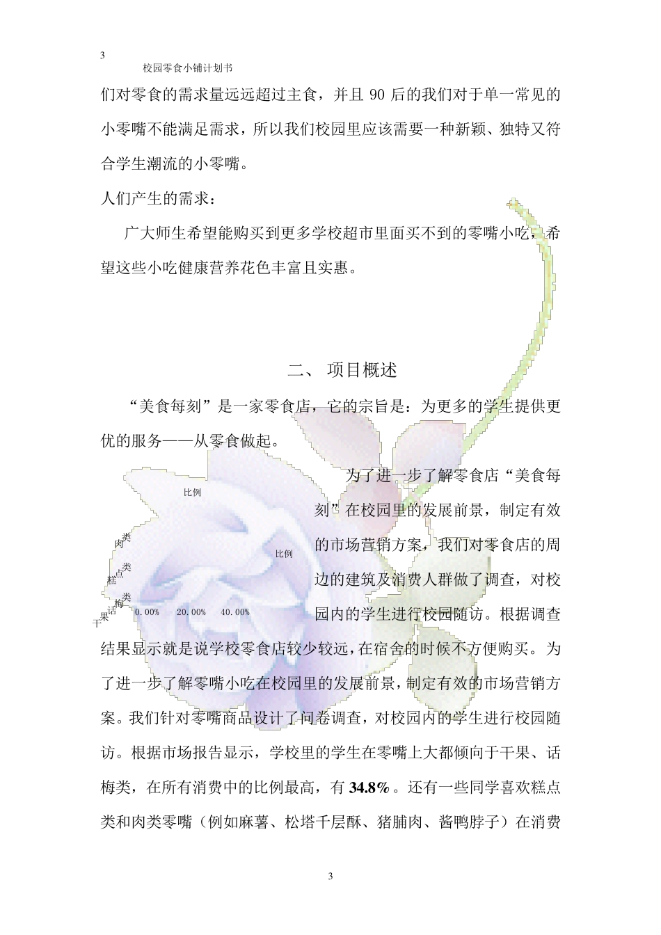校园零食小铺创业计划书_第3页