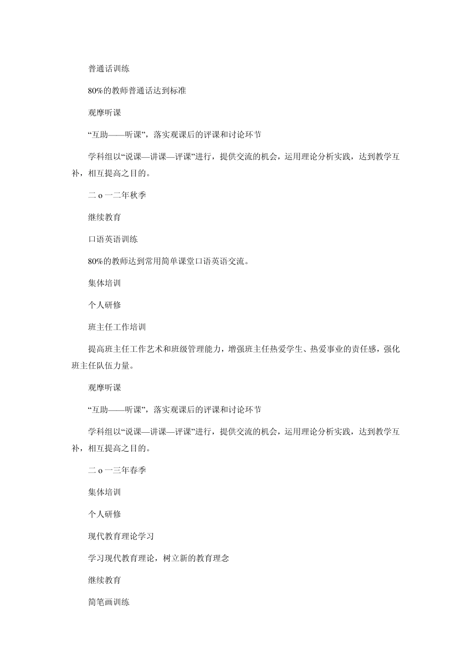 校本研修活动方案_第2页